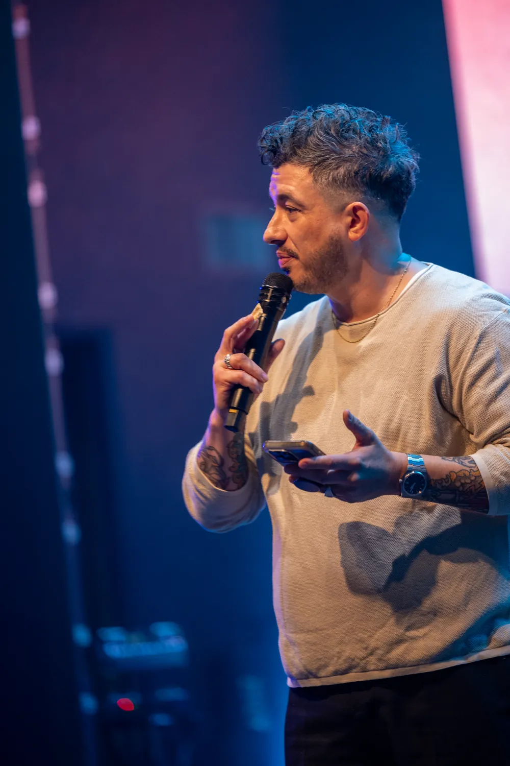 Pastor Rafael Paez preaching at The Anchor